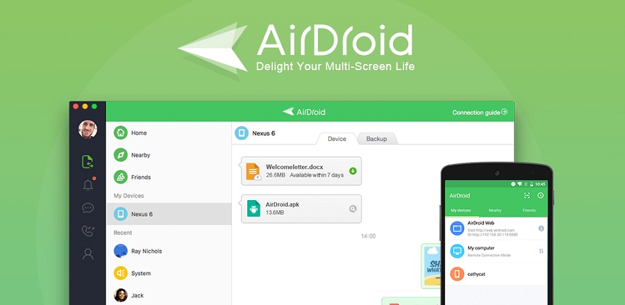 Application Airdroid Examen complet