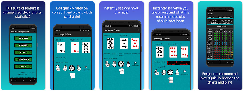 Blackjack Strategy Trainer mobil app