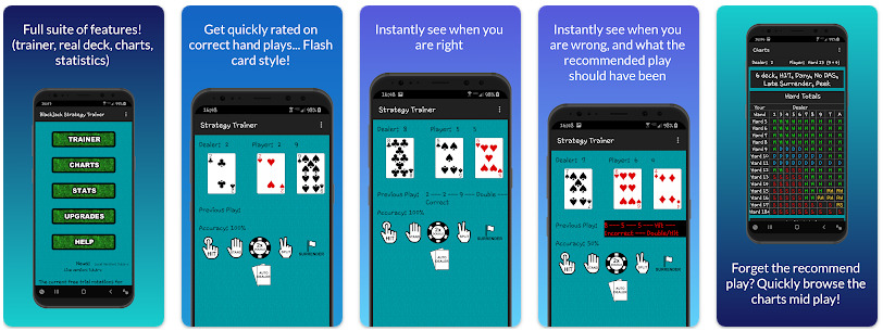 Blackjack Strategy Trainer mobile app
