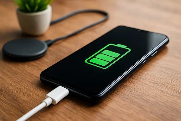 Battery settings menu