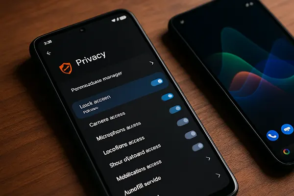 Android privacy interface