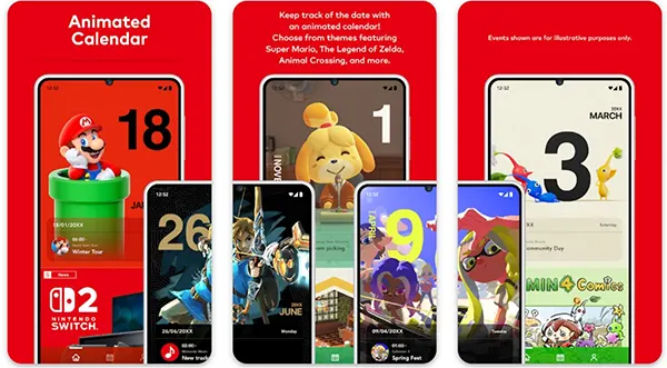 Nintendo kalender app